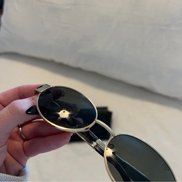 Celine triomphe oval sunglasses gold - Picture 2 of 6